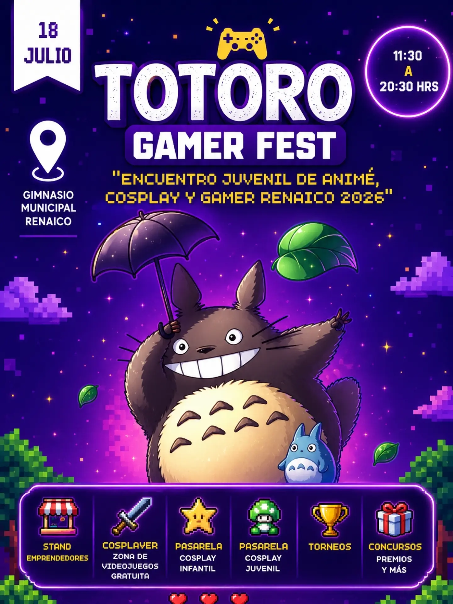 Totoro Gamer Fest 2026: El Gran Encuentro de Anime, Cosplay y Videojuegos Llega a Renaico