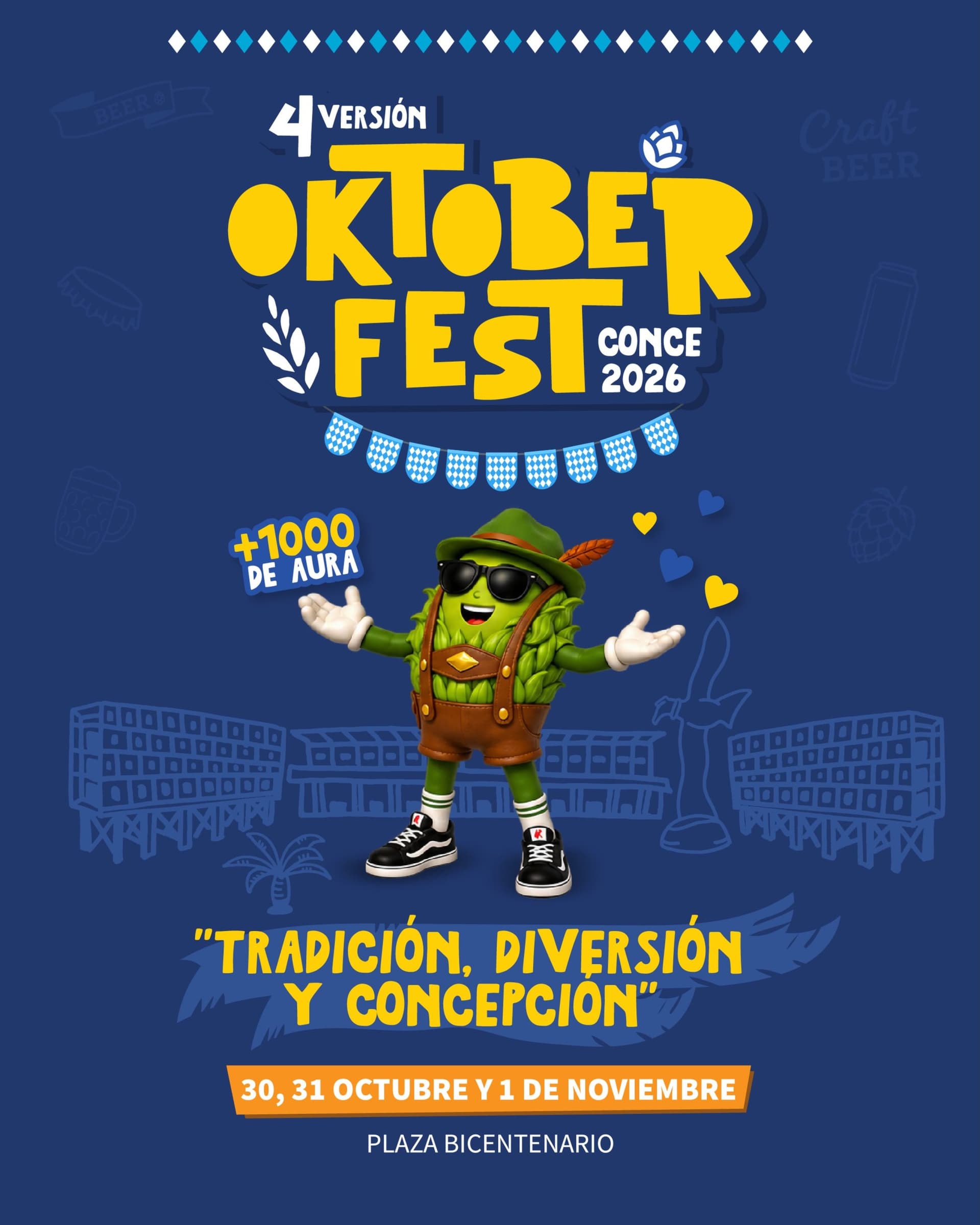 Oktoberfest CCP 2026: 4ta Versión en Plaza Bicentenario de Concepción
