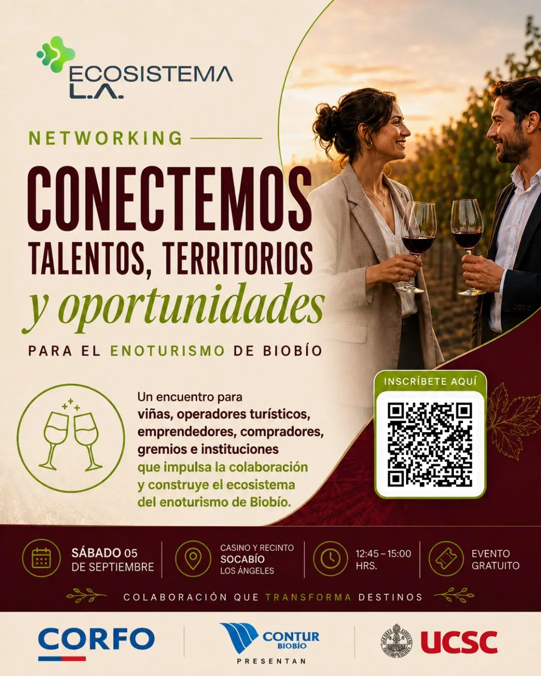 Networking «Conectemos» – Biobío en una Copa 2026 en Los Ángeles